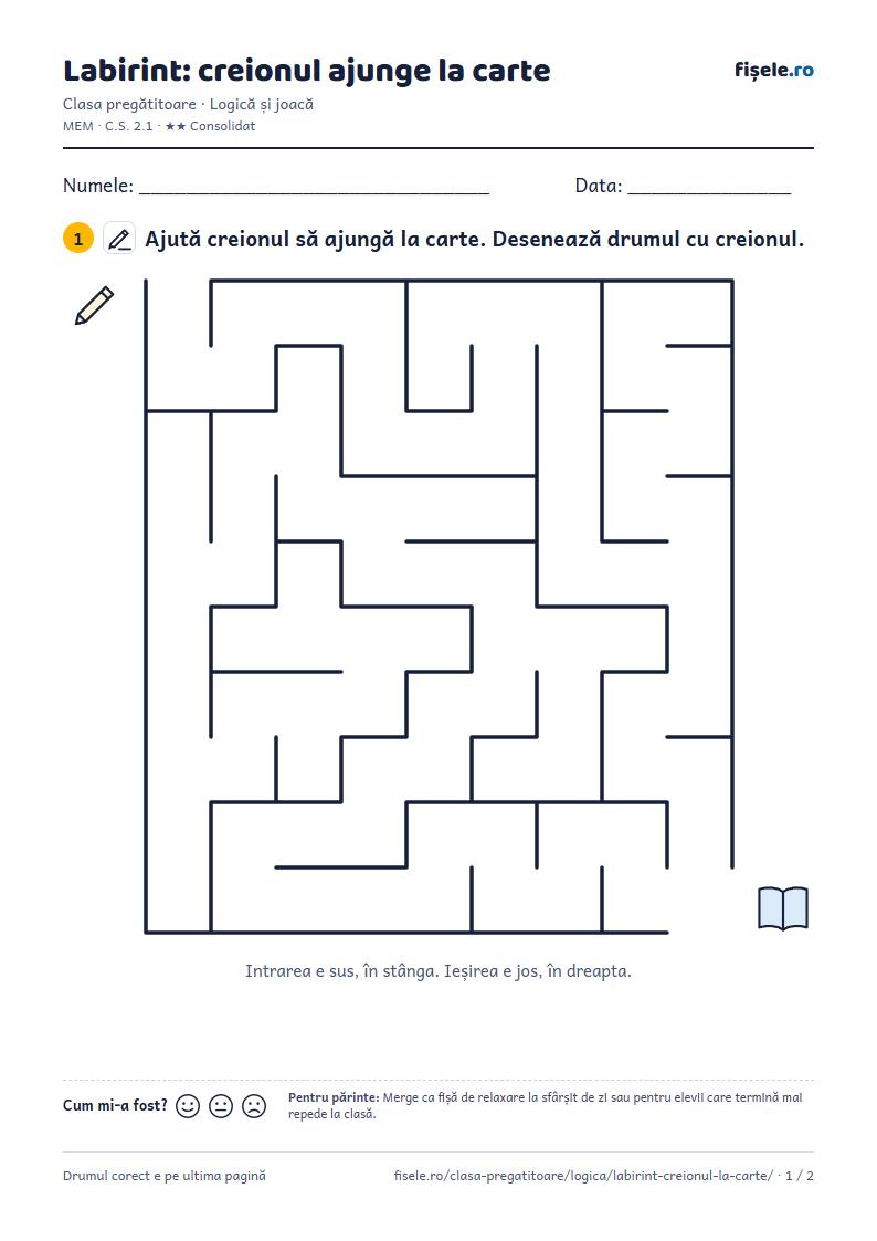 Previzualizare: Labirint: creionul ajunge la carte