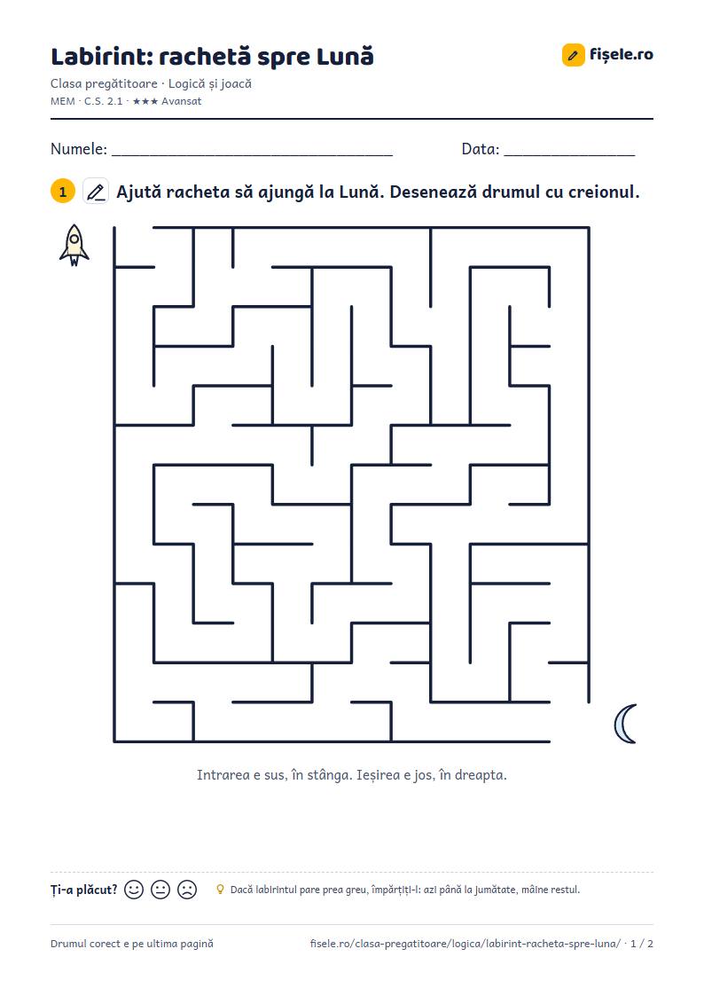 Previzualizare: Labirint: rachetă spre Lună