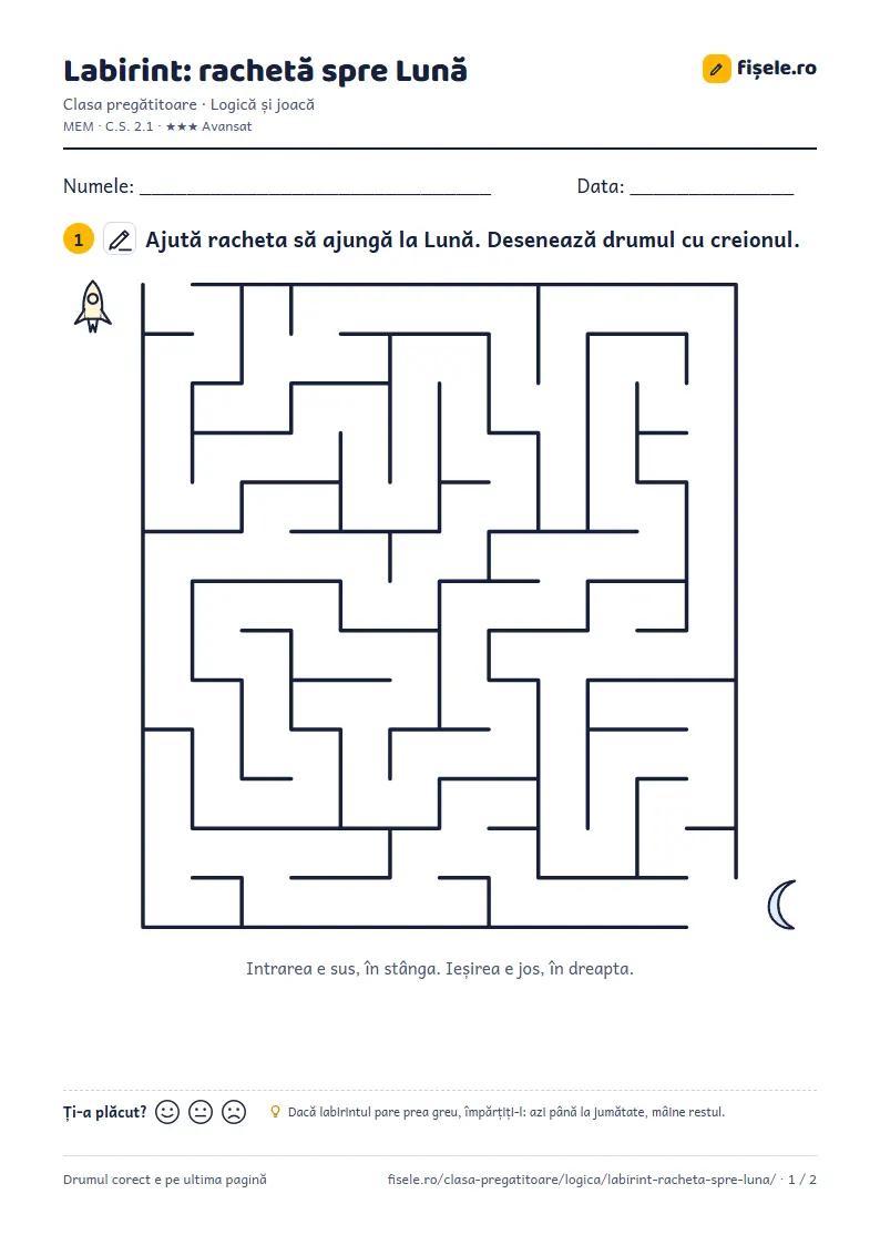 Previzualizare: Labirint: rachetă spre Lună